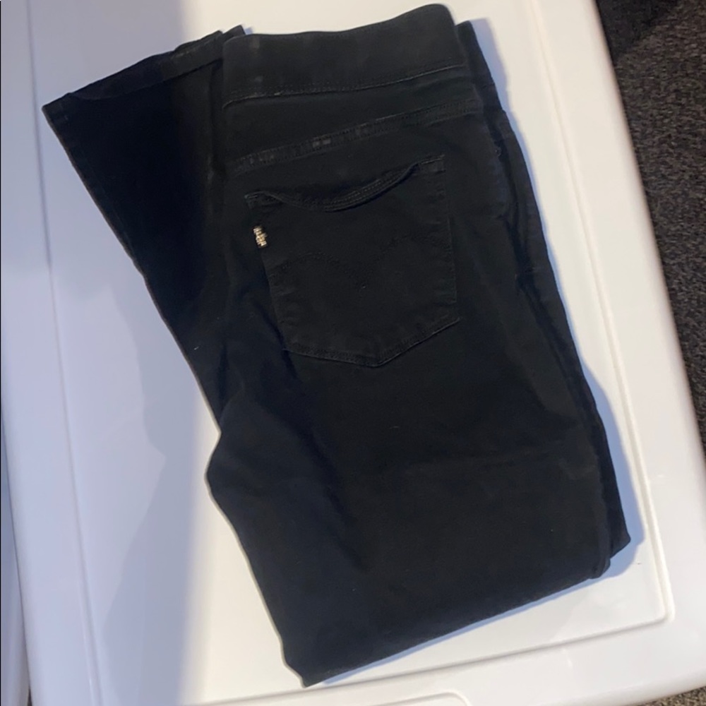 Black Women's Stretch Pullon Jeans Size 8